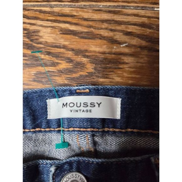 Moussy Vintage Glendele Denim Jeans Skinny Distressed Stretch Ankle Fray Size 28 - Picture 3 of 6